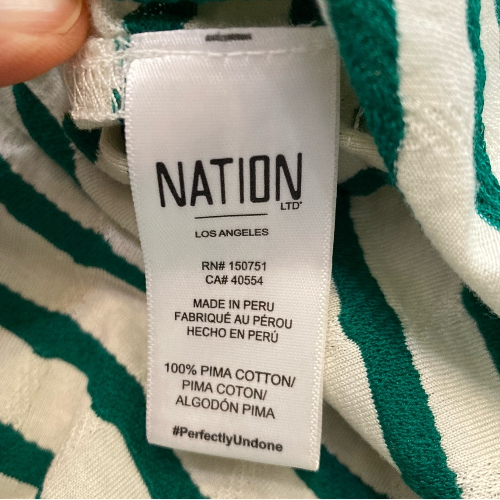 Nation LTD Women’s Ingrid Striped T-shirt Dress Size Small - Picture 12 of 15